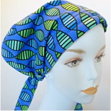 Blue Contemporary Chemo Cancer Hat Alopecia Hair loss Scarves Turban Headwrap  eb-84641590